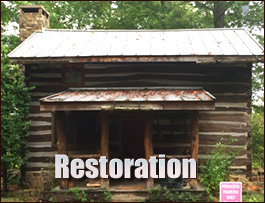 Historic Log Cabin Restoration  Hobbsville, North Carolina